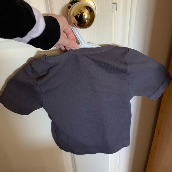 GARAGE Grey Crop Top XS - Picture 5 of 8